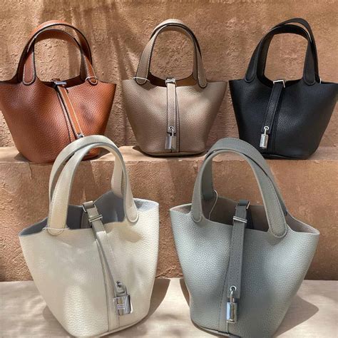 hermes bucket bag price|Hermes picotin size chart.